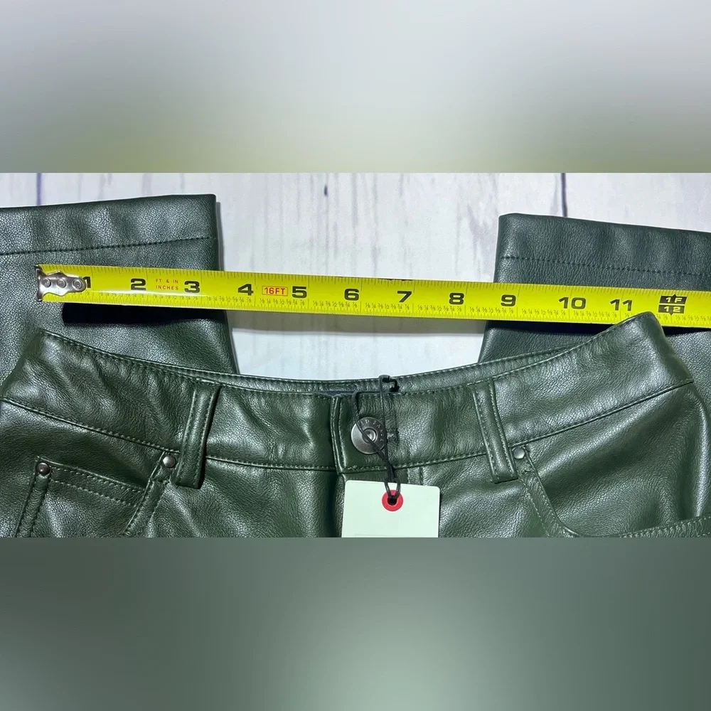 Ted Baker - Plaider Faux Leather Straight Leg Pants - Picture 5 of 9